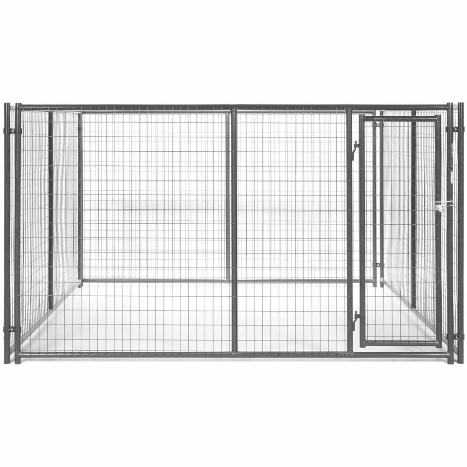 Behlen Country Gray Ruff Guard Complete Kennel, 10-Ft x 10-Ft x 6-Ft