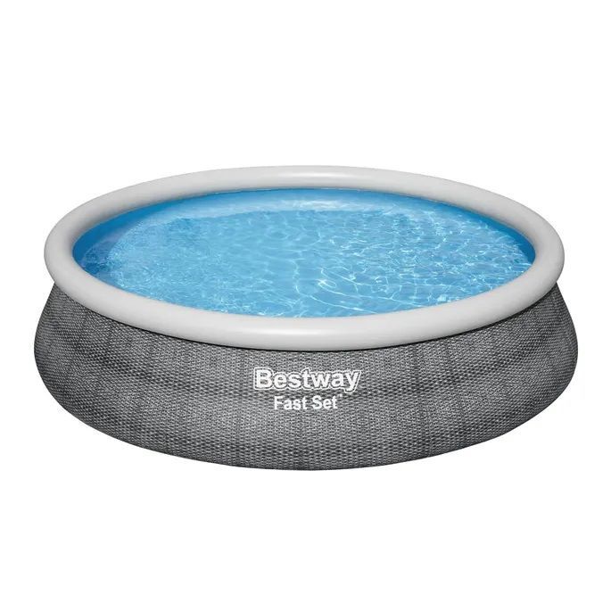 Bestway Fast Set Round Inflatable Pool Set, 15-Ft x 42-In