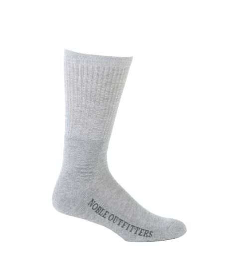Noble Outfitters Men's Performance Crew Sock 6-Pk in Heather Grey