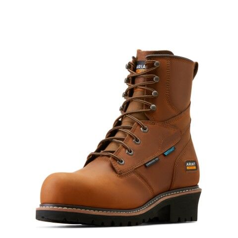 Ariat Men's Logger Shock Shield Waterproof Composite Toe Work Boot