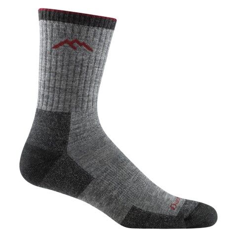 Darn Tough Men's Hiker Micro Crew Midweight Hiking Sock in Charcoal