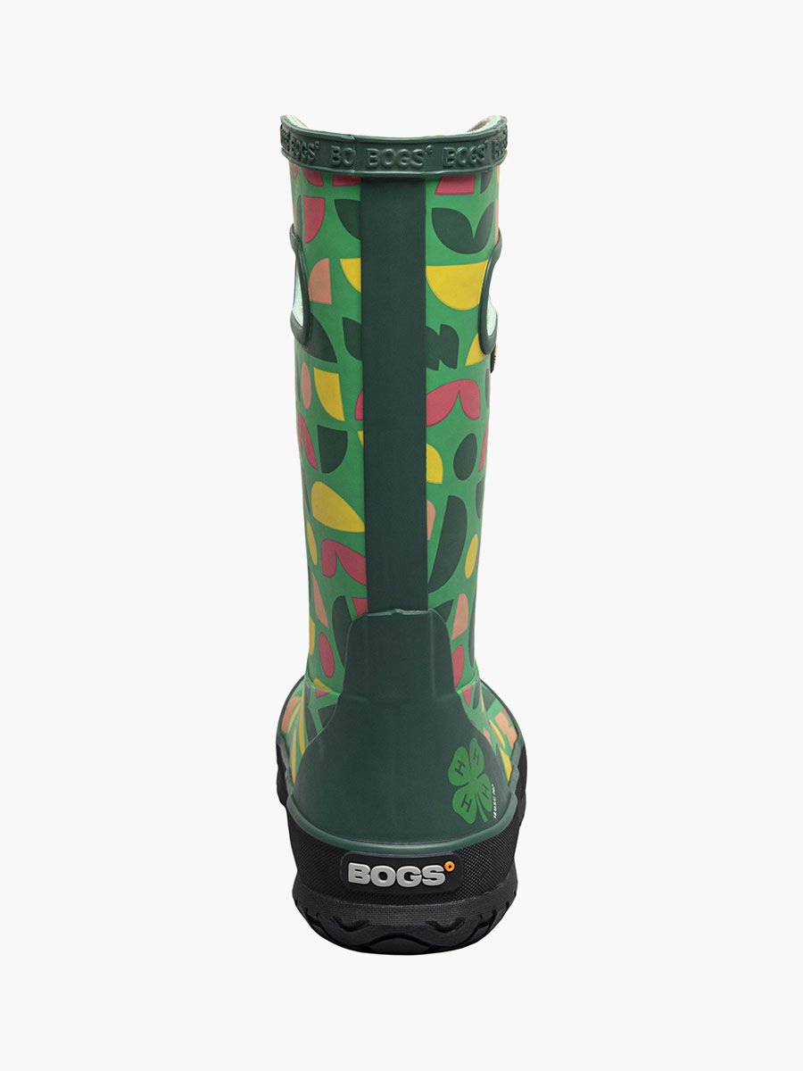 Bogs Kids' 4-H Shapes Rain Boots in Green