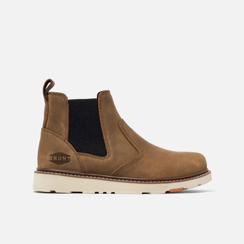 BRUNT Men's The Ohman Soft Toe Slip On Work Boot