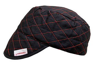 KT Industries Medium Black Quilted Welding Skull Cap