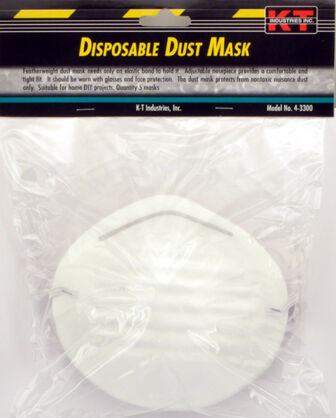 KT Industries Disposable Dust Mask, 5-Pack
