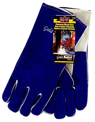 KT Industries Premium Grade Blue Welding Glove, X-Large