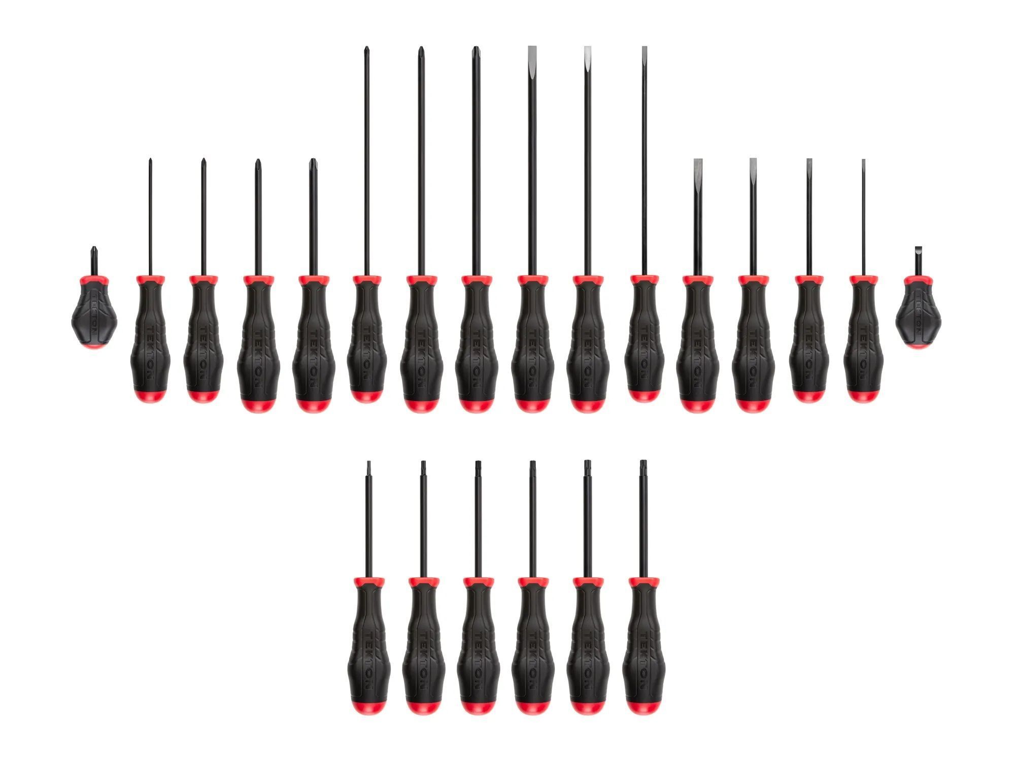Tekton High-Torque Black Oxide Screwdriver Set, 22-Pk