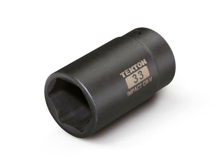 Tekton Metric 6 Point, 1/2 in Drive Deep Impact Socket - 33 mm