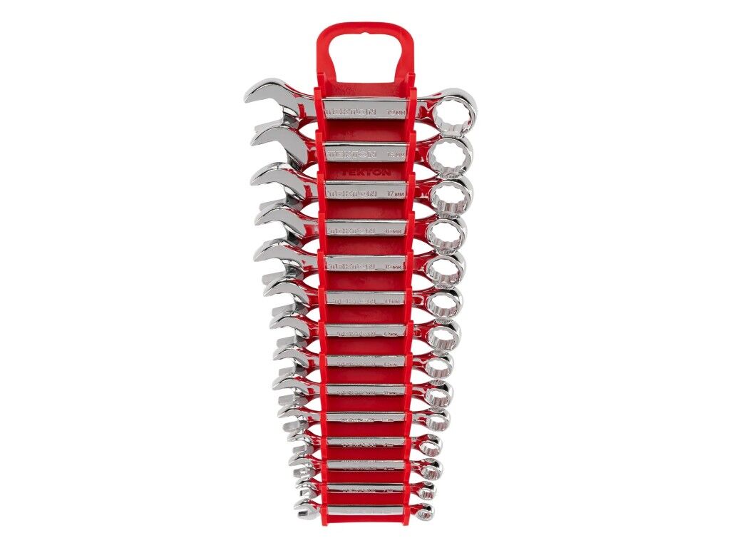 Tekton Stubby Combination Wrench Set With Holder, 14-Pk