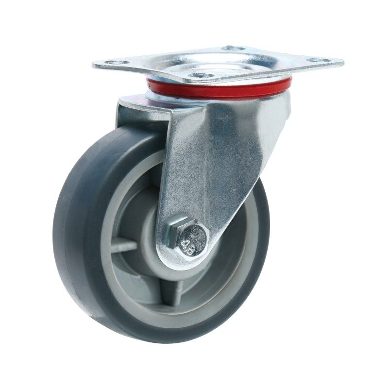 Precision Casters + Wheels 3-In Swivel Non-Marking TPR Caster