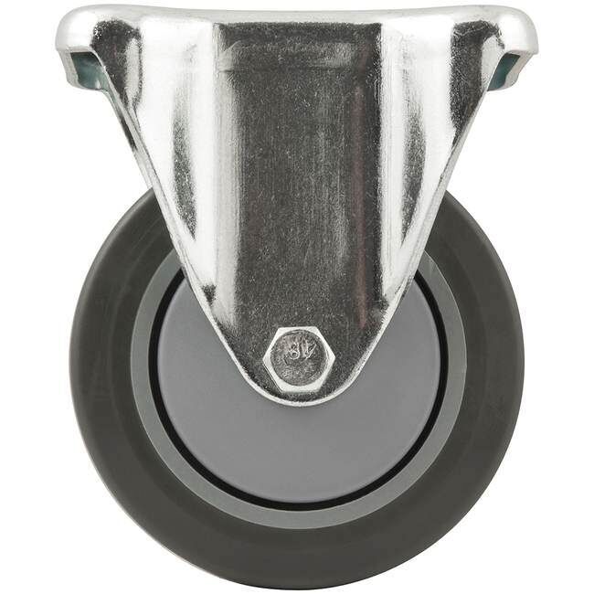 Precision Casters & Wheels Rigid Non-Marking TPR Caster, 4-In