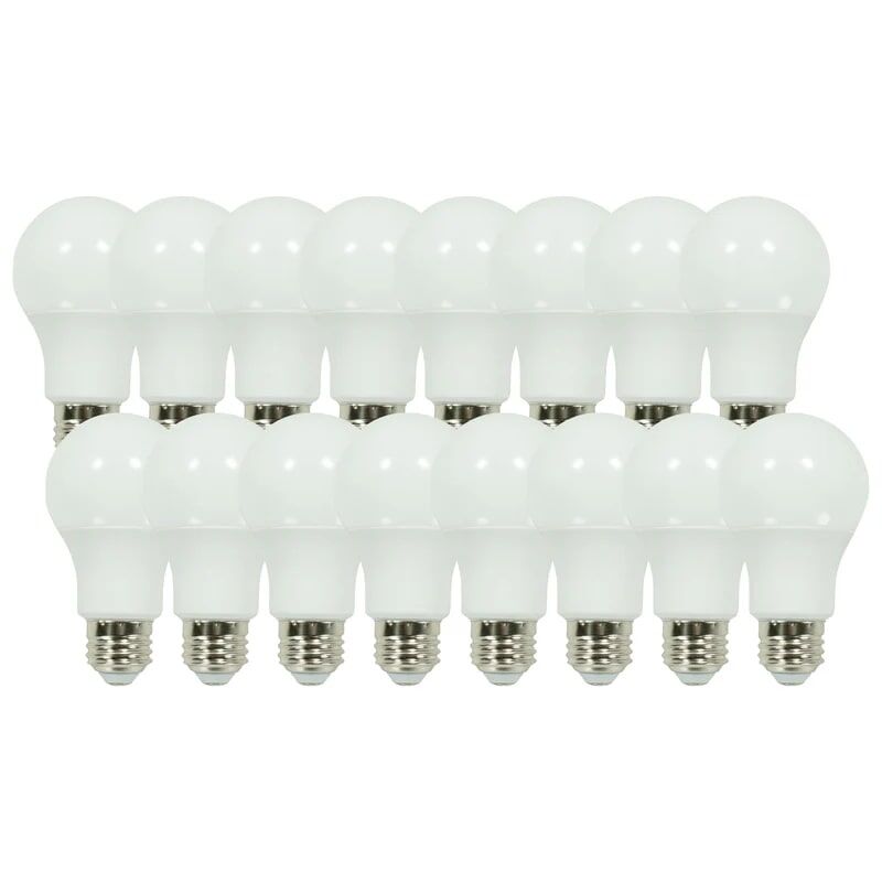 1500 Lumen LED A19 Bulb, 15-Watt, 100-Watt Equivalent E26, 2700K Soft White 16-Pk