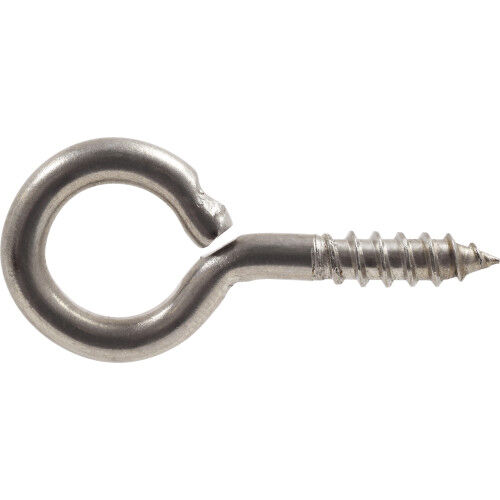 Hillman Hardware Essentials Stainless Steel Screw Eye, 0.162-In X 1-5/8 In