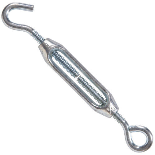 Hillman Hardware Essentials Zinc Hook And Eye Turnbuckle, #10-24 X 5-5/8-In