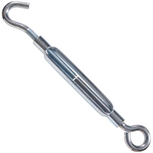 Hillman Hardware Essentials Zinc Coated Hook and Eye Turnbuckle, 5/16-In - 18 x 8 7/8-In