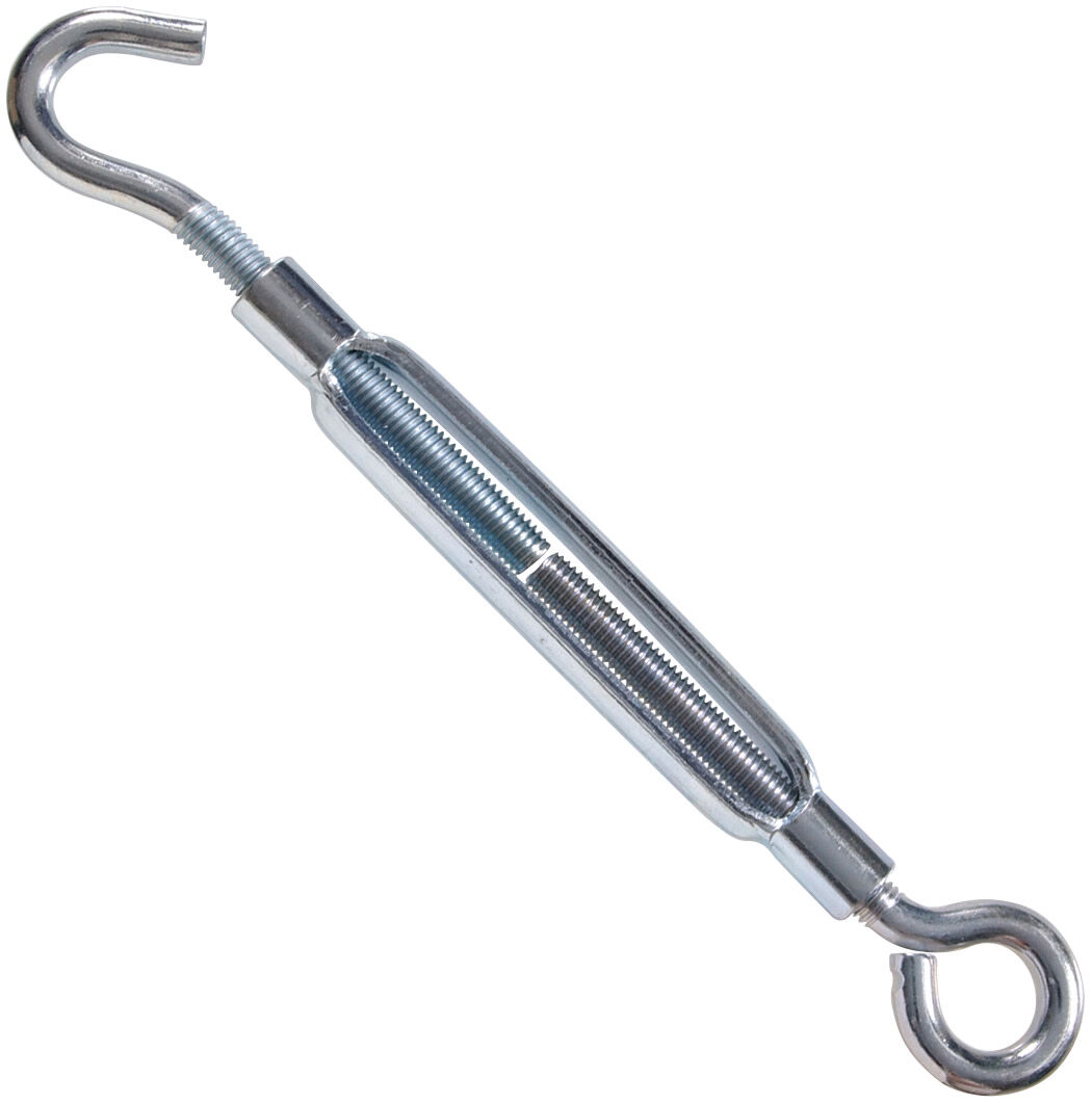 Hillman Hardware Essentials Hook And Eye Turnbuckle Zinc, 3/8-In - 16 x 10 5/8-In)