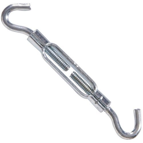 Hillman Hardware Essentials Hook and Hook Turnbuckle Zinc, #8-32 x 4-3/8-In