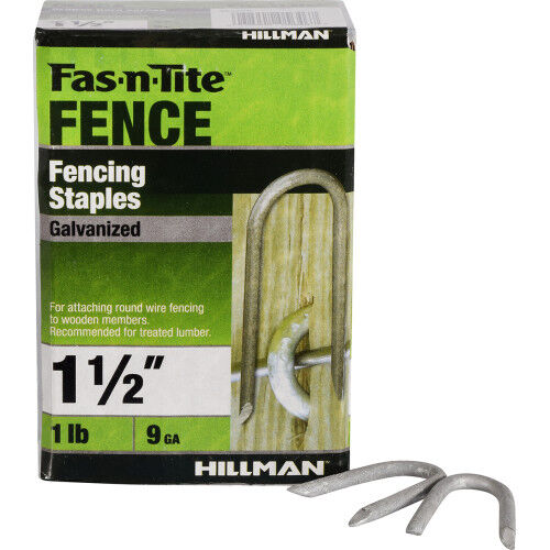 Hillman Hot-Dipped Galvanized Fence Staple 1.5 In, 1 lb