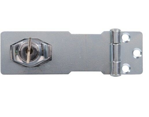 Hillman Keyed Safety Hasps - 3 1/2 In, Chrome