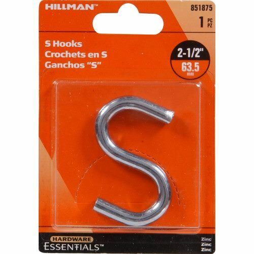 Hillman Zinc S-Hooks - .307 in X 2-1/2 in