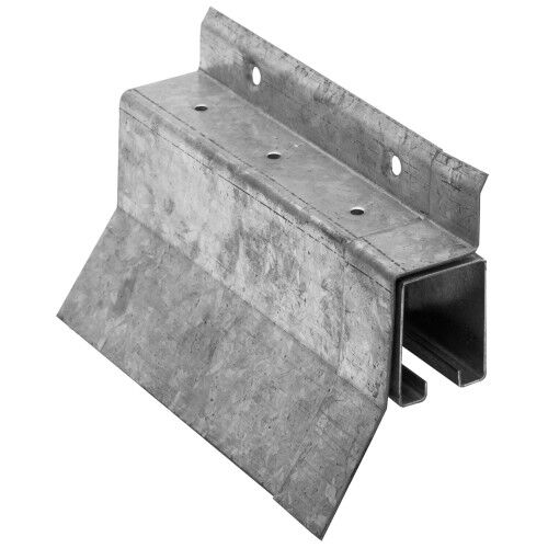 Hillman Box Rail Face Mounted Covered Bracket Galvanized, 12-In