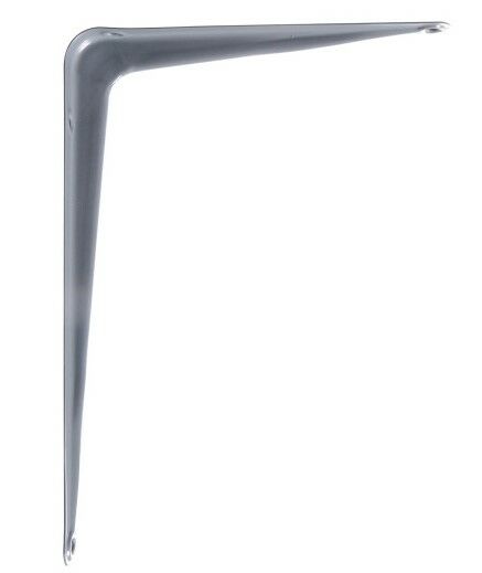Hillman Shelf Brackets - 6 in X 8 in, Gray