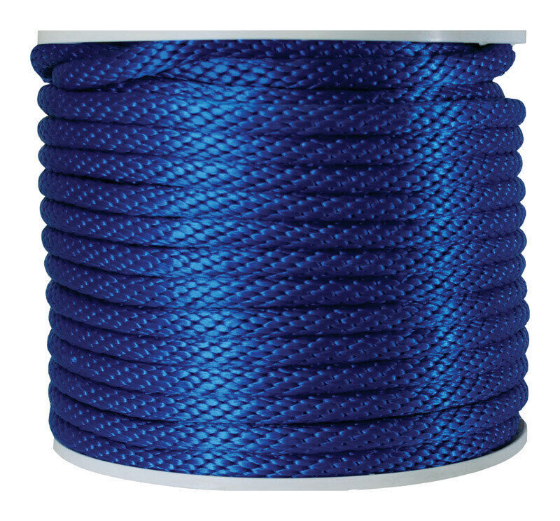 Koch Industries Blue Solid Braid Polypropylene Rope, 5/8-In (Sold By The Foot)