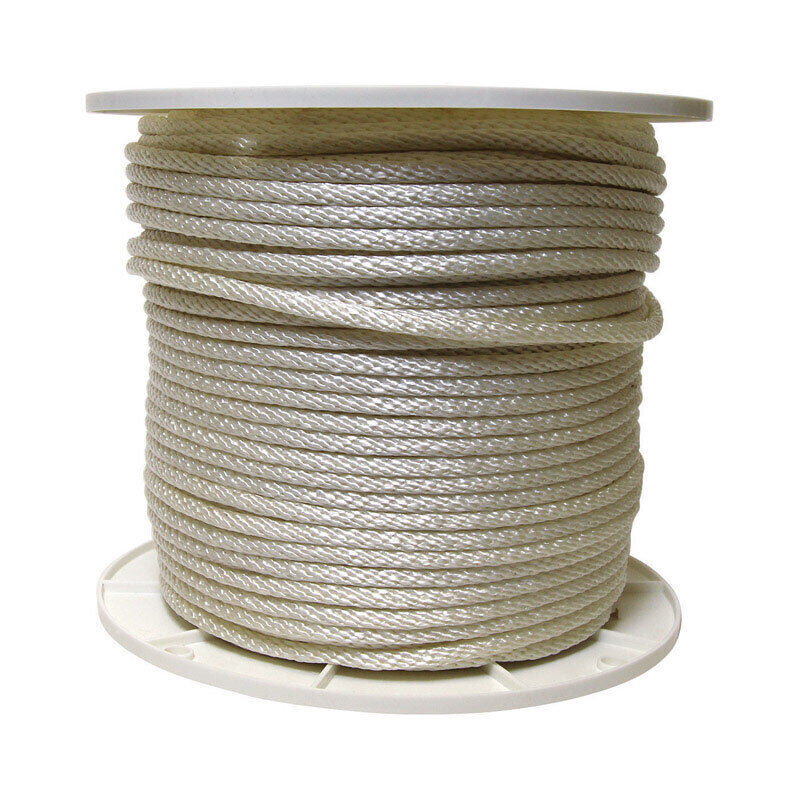 Koch Industries White Solid Braid Nylon Rope, 5/16-In (Sold By The Foot)