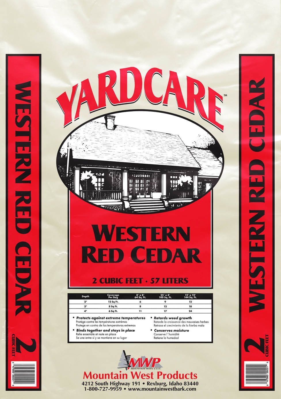 Mountain West Products Western Red Cedar Mulch, 2-Cu Ft