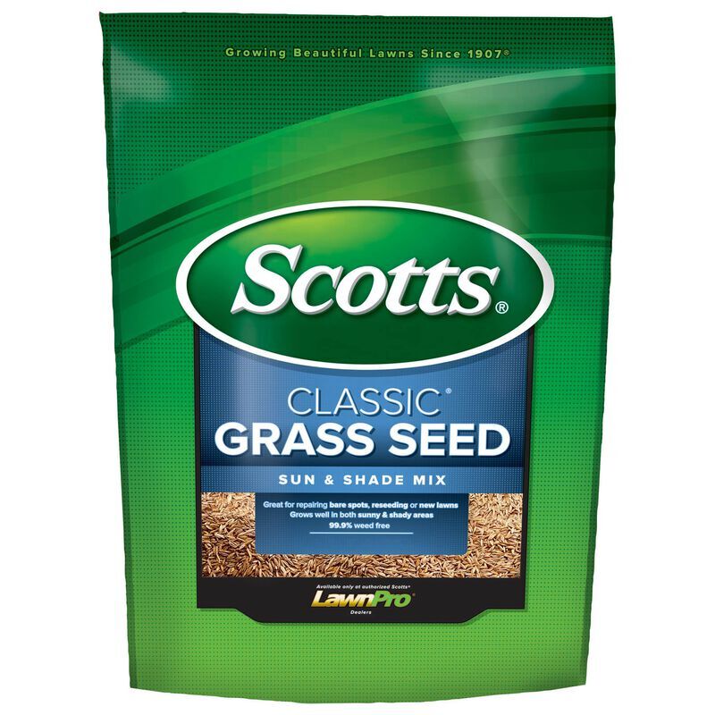Scotts Classic Grass Seed Sun & Shade Mix, 20-Lb