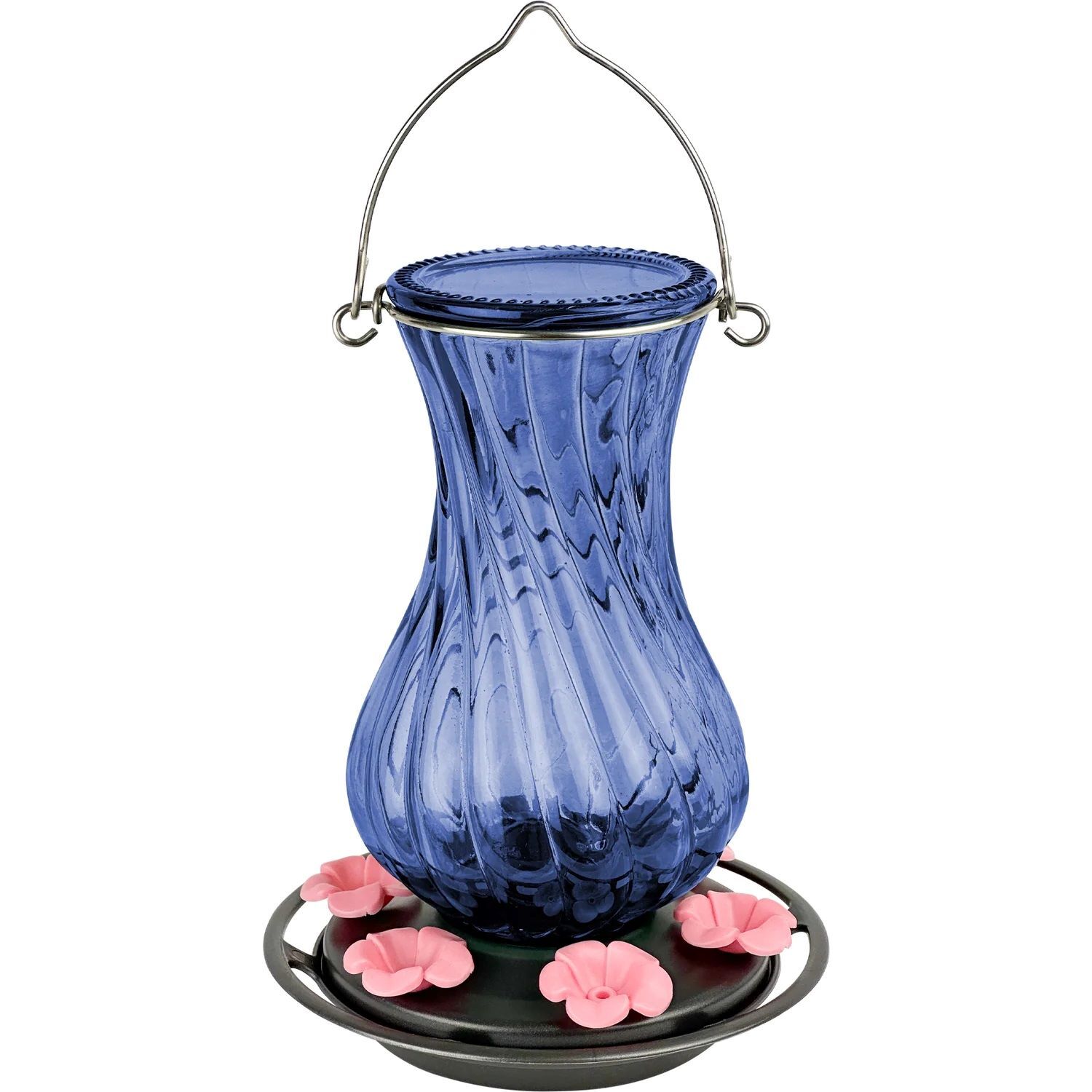 Nature's Way Perfect Pitcher Antique Glass Gravity Hummingbird Feeder, 32-Oz