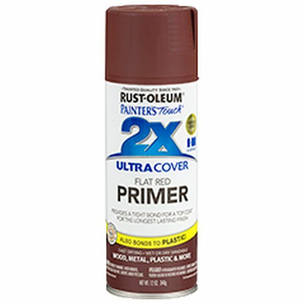 Rust-Oleum Ultra Cover Spray Paint - Flat Red, 12 oz