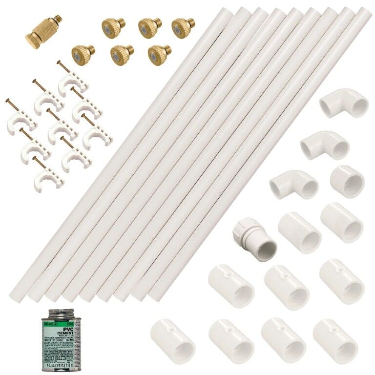 Orbit Performance PVC Mist Cooling System, 1/2-In x 12-Ft