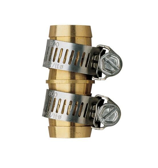 Orbit Brass Repair Shank Hose Mender With Clamps, 5/8-In