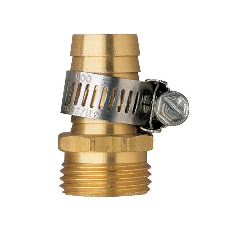 Orbit Brass Male Shank Hose Mender With Clamp, 3/4-In