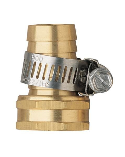 Orbit Brass Female Shank Hose Mender With Clamp, 3/4-In
