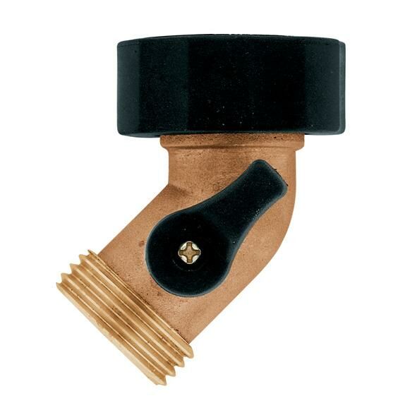 Orbit Brass Gooseneck Shut-Off Coupling