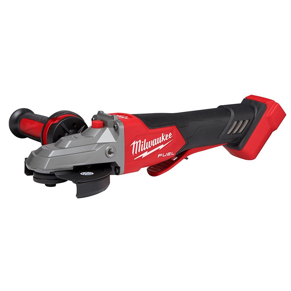Milwaukee M18 Fuel No-Lock Paddle Switch Flathead Braking Angle Grinder, 5-In (Tool Only)