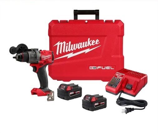 Milwaukee M18 Fuel Hammer Drill Driver Kit, 1/2-In