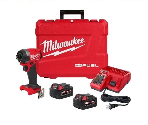 Milwaukee M18 Fuel Hex Impact Driver Kit, 1/4-In