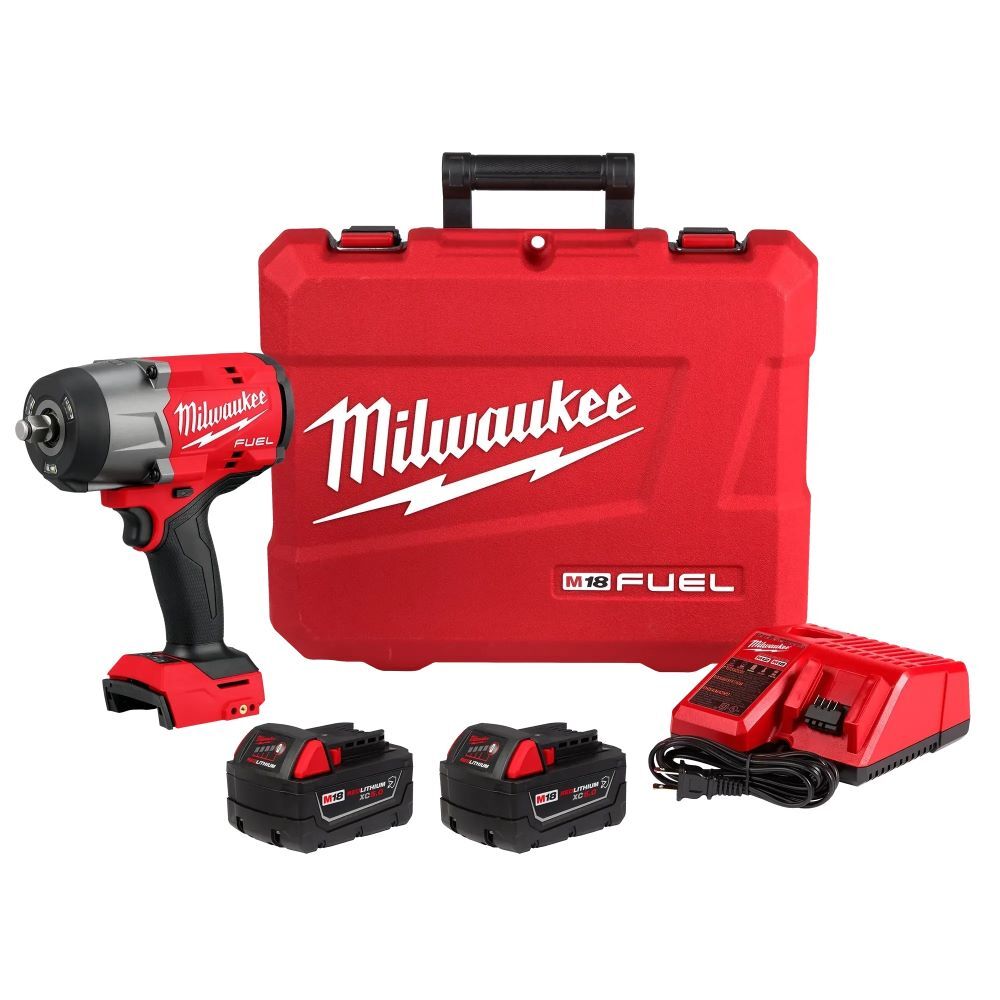 Milwaukee M18 Fuel High Torque Impact Wrench With Friction Ring Kit, 1/2-In
