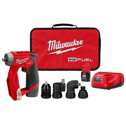 Milwaukee M12 Fuel Installation Drill Driver Kit, 1/4-In & 3/8-In