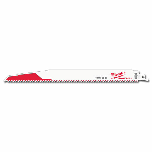 Milwaukee Sawzall The AX Nail Embedded Wood Blade, 5 TPI, 12-In, 5-Pk
