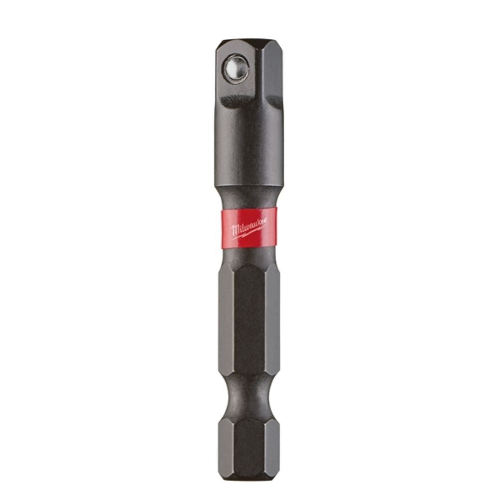 Milwaukee Shockwave Impact Socket Adapter, 1/4-In x 2-In
