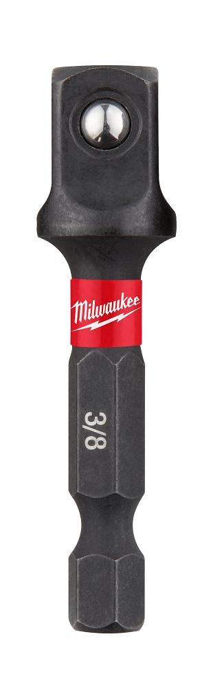 Milwaukee Impact Duty Shank To Socket Adapter Bit, 1/4-In Hex x 3/8-In Drive