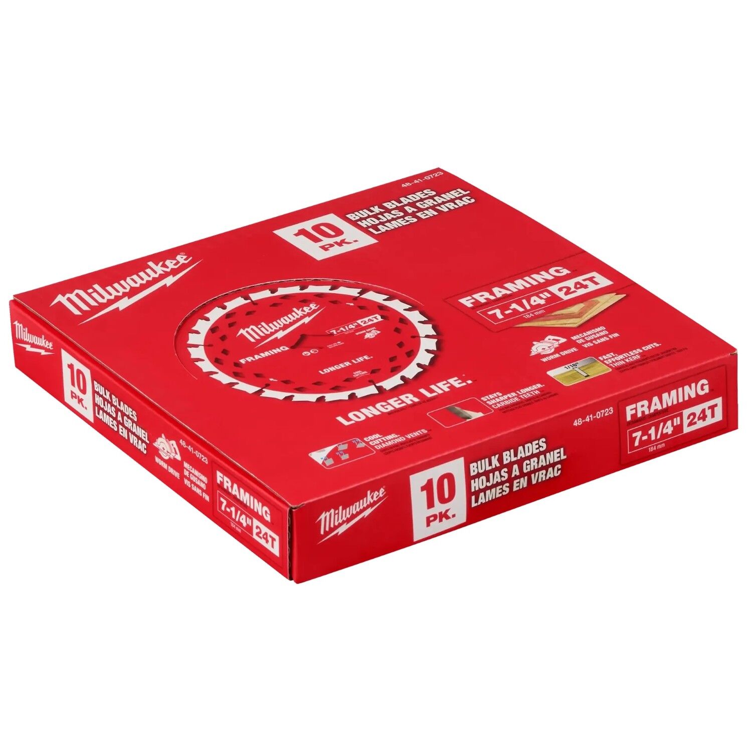 Milwaukee Worm Drive Circular Saw Blade, 7 1/4-In