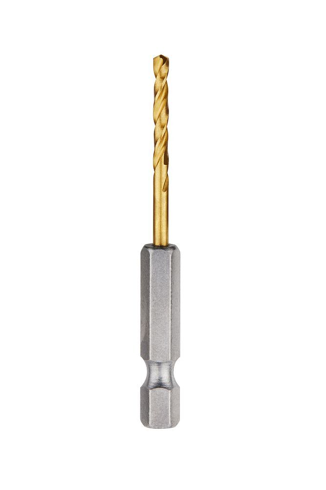 Milwaukee Shockwave Impact Duty Red Helix Titanium Drill Bit, 7/64-In, 2-Pk