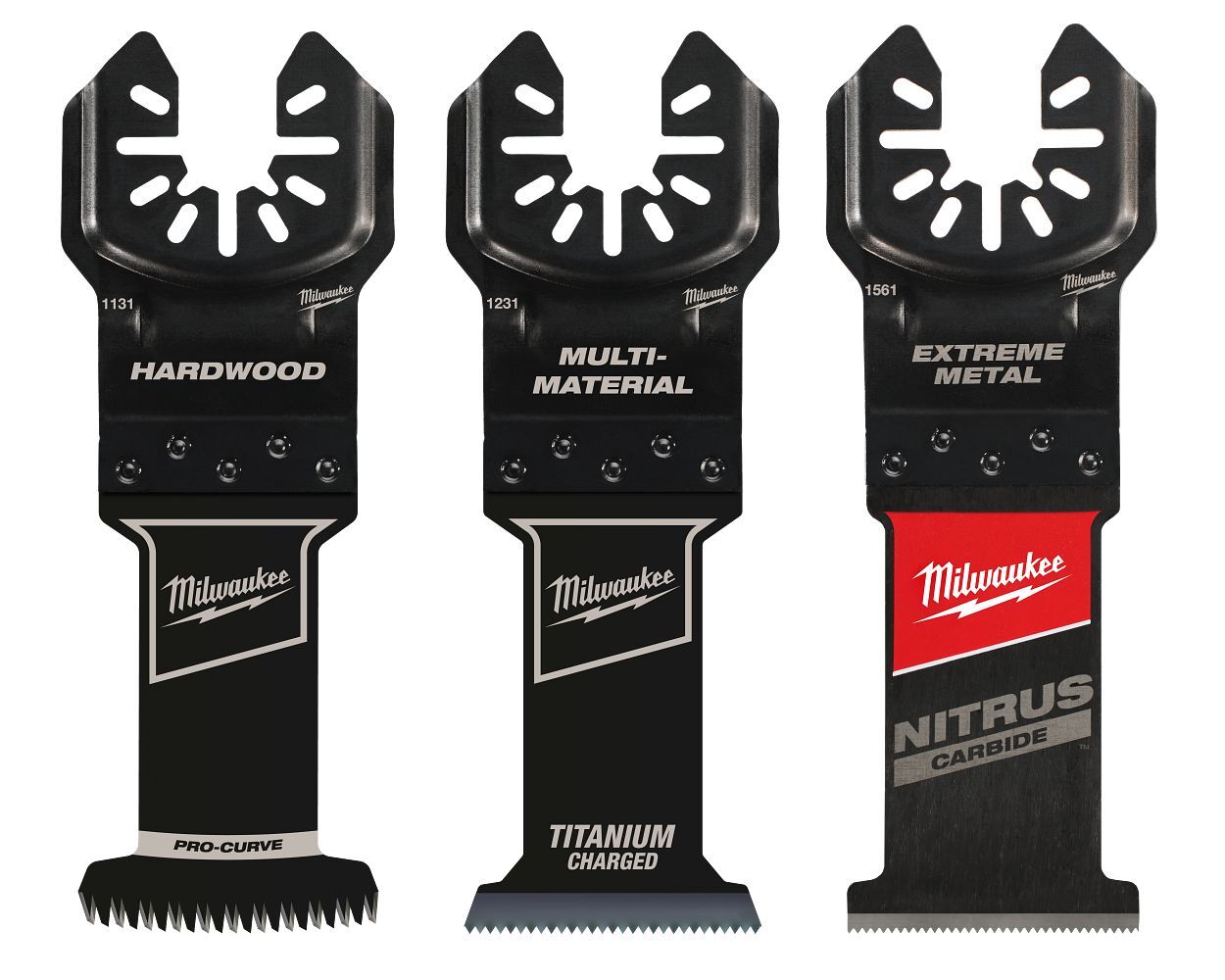 Milwaukee Open-Lok Oscillating Universal Fit Blade Set, 3-Pc