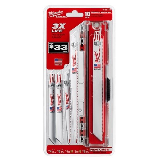 Milwaukee Sawzall General Purpose Blade Set, 10-Pc