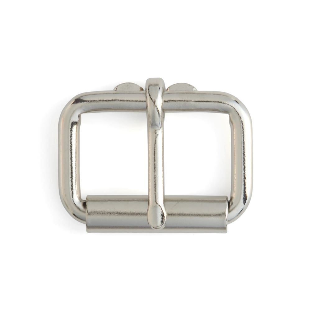 Tandy Leather Nickel Plated Steel Roller Buckle, 1-1/2-In